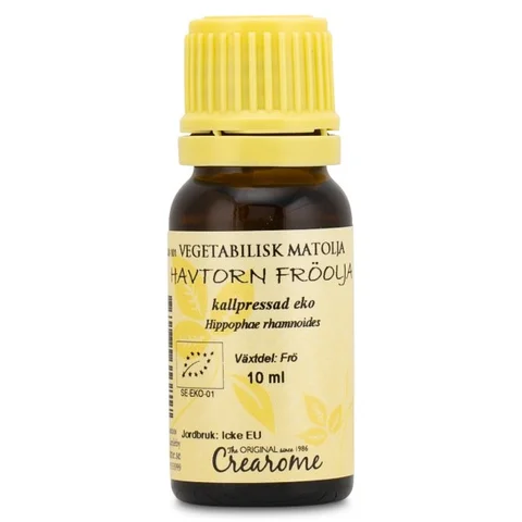 Crearome Kallpressad Havtornfröolja Eko 10 ml